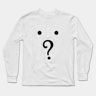 Font Character Pattern Face 3 Long Sleeve T-Shirt